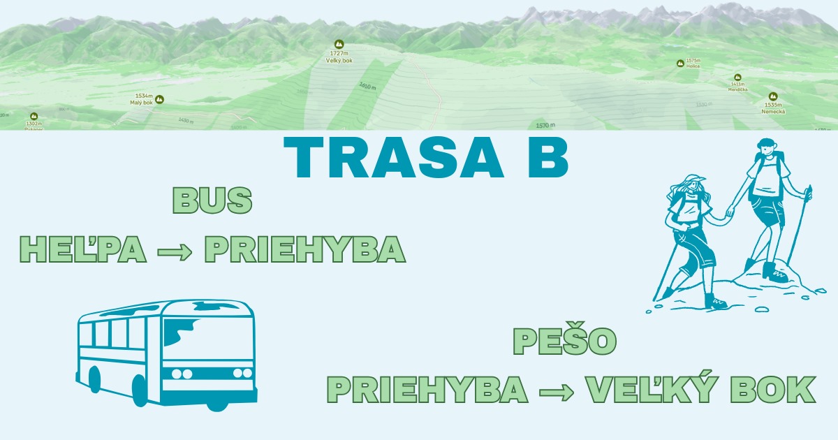 Veľký Bok z Priehyby - Trasa B