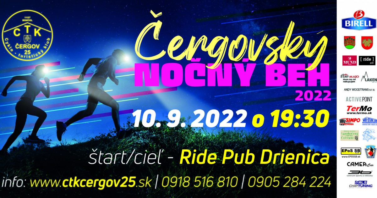 Čergovský nočný beh - 3. ročník
